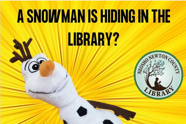 NNCL_Library's tweet photo. It's a new month, that means a new Seek and Find item. Can you find the snowman hiding in the library? 
#library #neoshomo #seekandfind #libraryseekandfind #summer #olaf #whyisthereasnowmaninthelibrary #snowmaninjuly https://t.co/s8nP48D569
