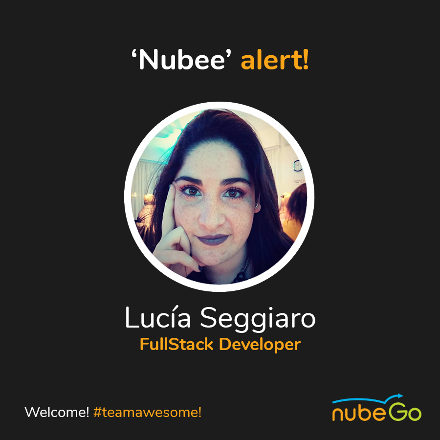 Nubee´alert!

Lucía Seggiaro
FullStack Developer

#teamawesome #welcome !