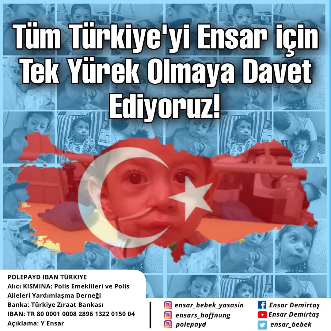 Tek hedef, tek yürek!💙
Haydi Türkiye 🇹🇷 Ensar için birlik zamanı! #5Maas5Mueteahhit #TSKAnayasalSucİsliyor #Kılıcdaroğlu #OHHHSoysuzlarOHHH #Aksener #15TemmuzKahramanınaDarbe #Cumhurbaskanı #Kredi #Muedueruem #Levent #Maca