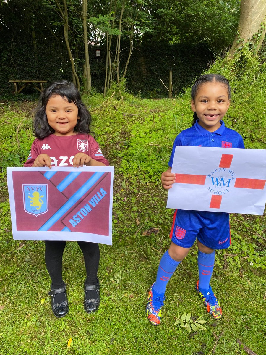 AVFCFoundation's tweet photo. Some more well wishes for the #ThreeLions from the children and teachers at our Partner School, @WaterMill_bham! 🌟

@England #EURO2020 https://t.co/SMNOtGFRnw