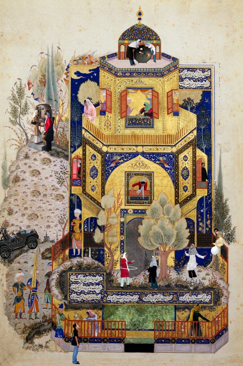 twistopherrobin's tweet photo. #Art #Khusraw at Shirin’s Palace, painting from a #manuscript of #Nizami’s Khamsa, last quarter of the 15th century https://t.co/6cGqQbivSp