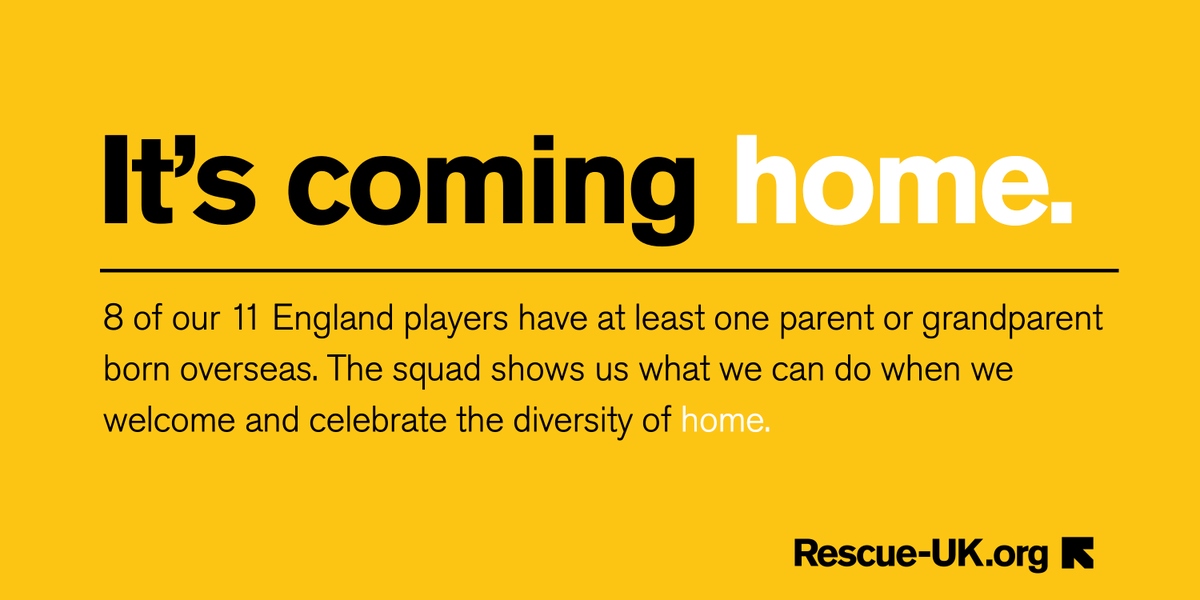 The UK is home to people from all backgrounds and cultures, enriching our communities and contributing to our success. 

When we celebrate <a href="/England/">England</a>, we celebrate the differences that make us stronger. We celebrate who we are. We celebrate home.

#ItsComingHome #ENG #EURO2020