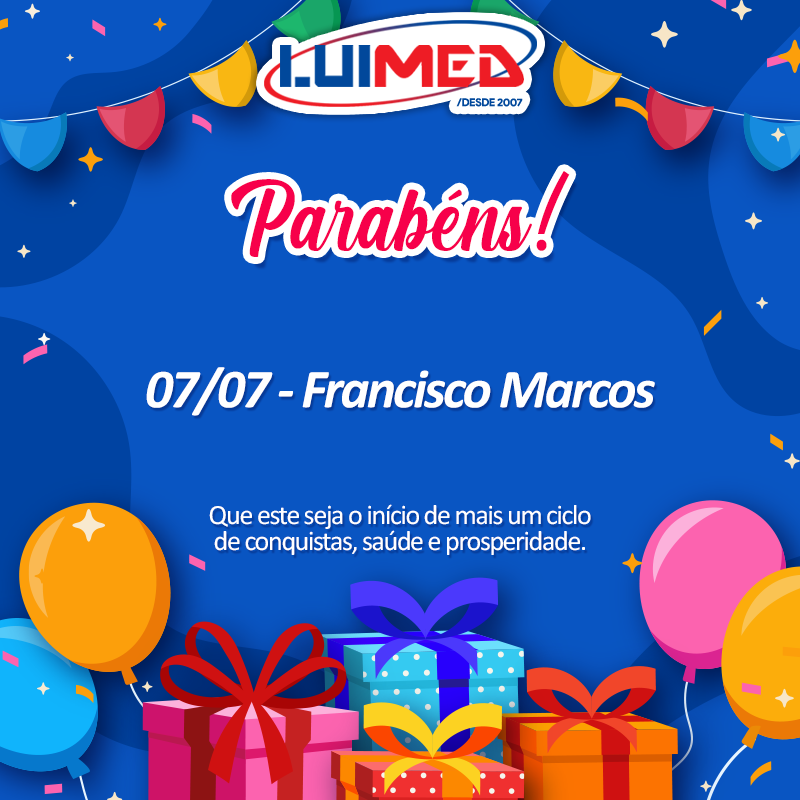 LuimedDH's tweet photo. Parabéns Francisco!
Muita saúde, paz e prosperidade.

#luimed #souluimed #parabéns #aniversario #happybirthday #parabénspravocê #felizaniversario https://t.co/e5YpI4wYVj