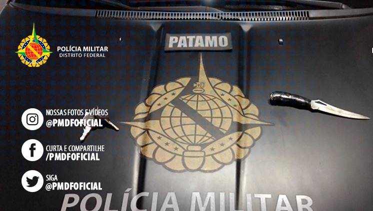 pmdfoficial's tweet photo. #PMDF prende um homem em Ceilândia que ameaçou mulher com faca em seu pescoço
O #PATAMO recebeu informações de que dois homens haviam roubado um comércio e ameaçando a funcionária com uma #faca. Na fuga, os suspeitos roubaram um veículo. A equipe localizou e #prendeu o suspeito. https://t.co/V6xV4fnYMn