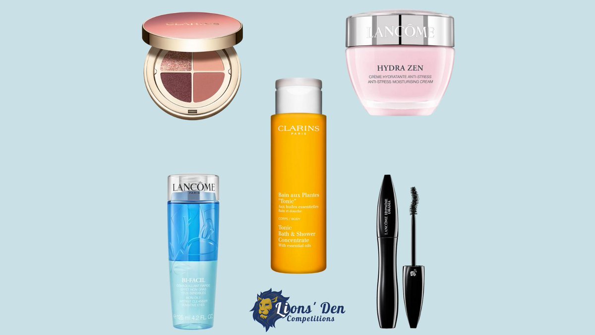 Kelly-Anne's Luxury Makeup and Skincare Bundle! 

You could win these amazing products for only £3.79.
With only 99 tickets available, the odds are outstanding! 

Enter Here:
lionsdencomps.co.uk/product/makeup…

#makeup #skincare #clarins #lancome #competition #giveaway #winthis #inittowinit