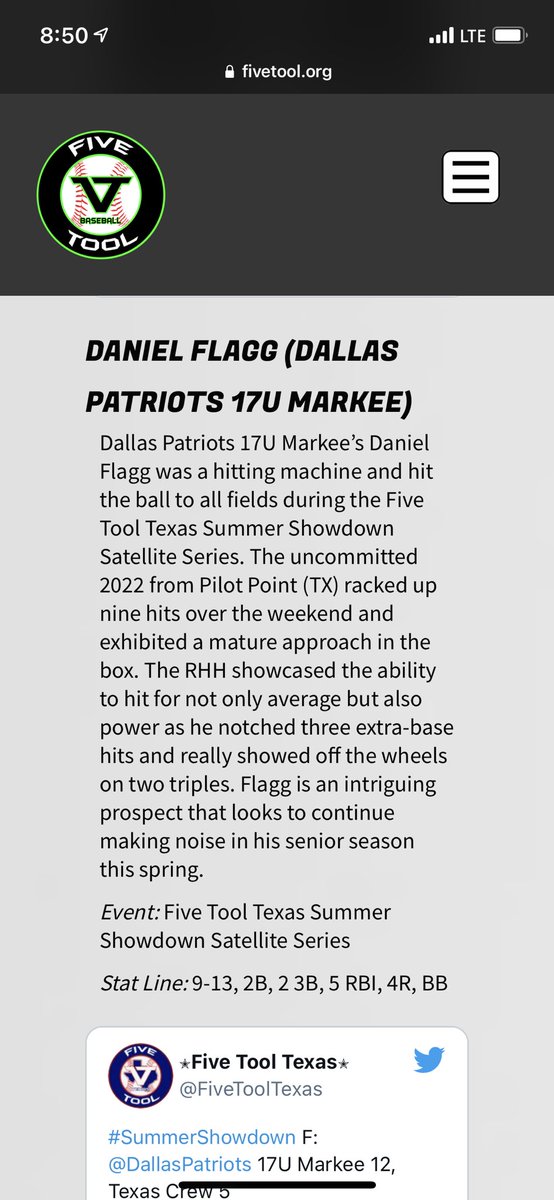 DanielFlagg3's tweet photo. dude of the weekend @FiveToolTexas @LoganStout https://t.co/u71XVShSAv