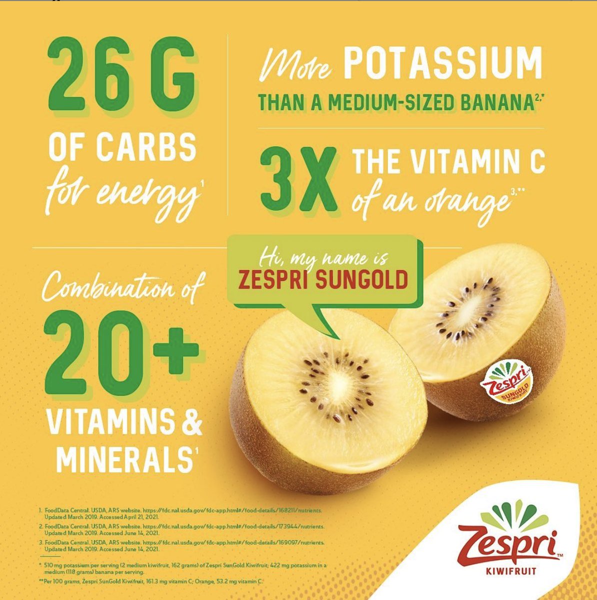 Post-workout fuel has never been tastier! Zespri SunGold Kiwis are surprisingly sweet and #DYK their nutrients could help your body recover and replenish after a run? Claim your FREE PACK zespri.com/en-US/share-a-… 

#ZespriSunGold #Zespri #Kiwi #RRCA #Running #Nutrition #Runners