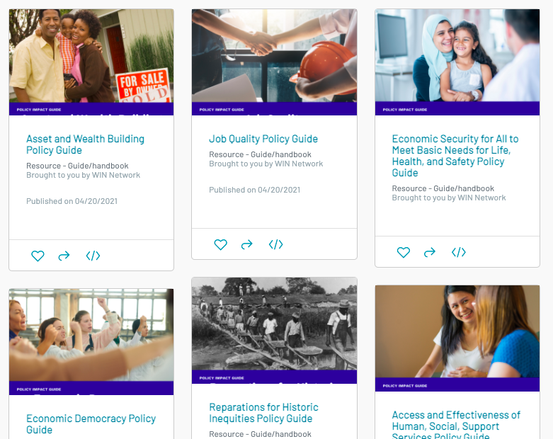 Policies that shift economic systems have the power to address inequality and create an economy that works for everyone! 
Visit the Equitable Economies Library to learn more!
 ow.ly/t8n750F6x6G  
 <a href="/network_win/">WIN Network</a> #win4equity #economy #socialimpact