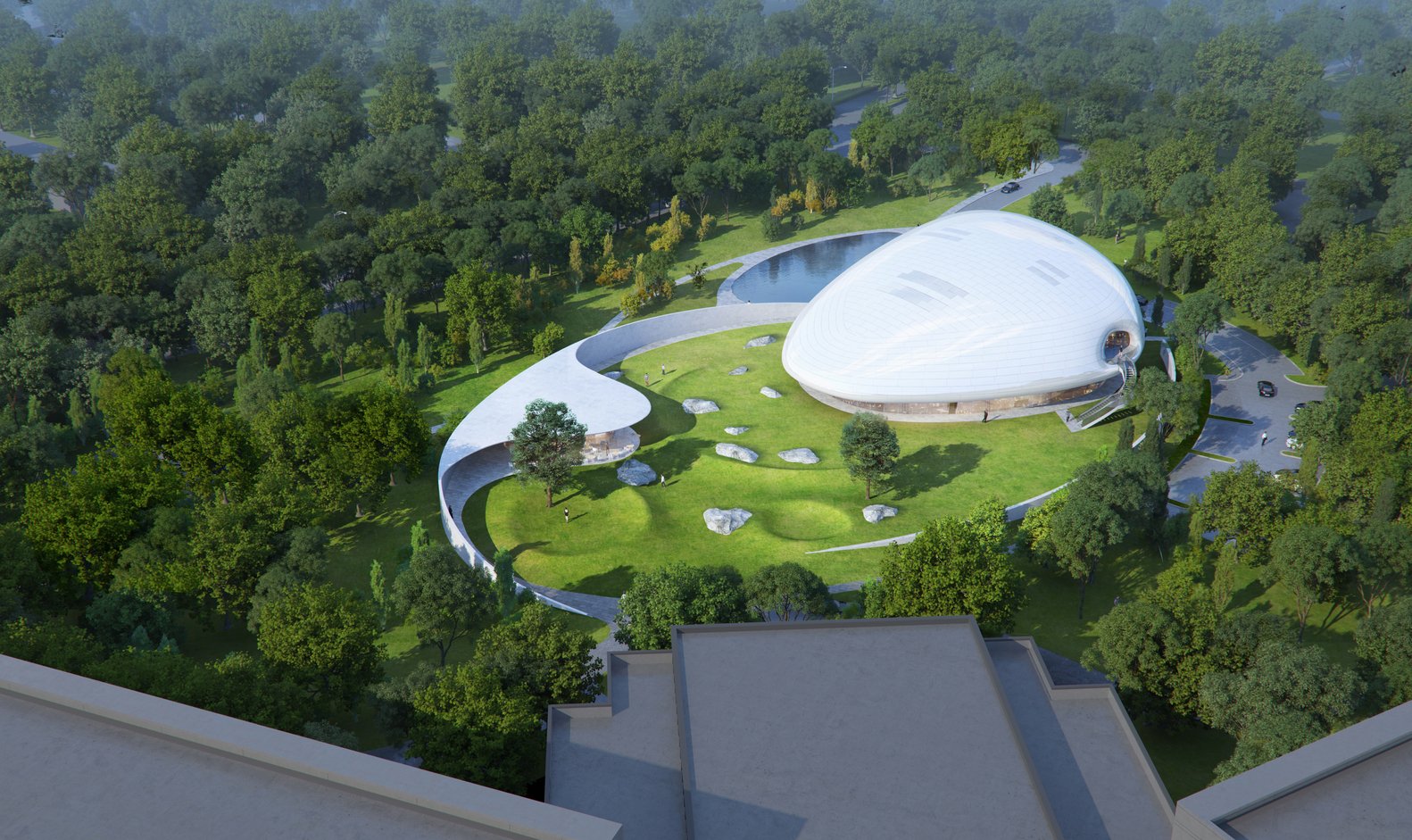 Prof. Alfred Omenya on Twitter: "MAD Architects has unveiled its design for  the Aranya “Cloud Center” in Qinhuangdao, China. It offers the seaside arts  + culture community, a new multi-purpose public space