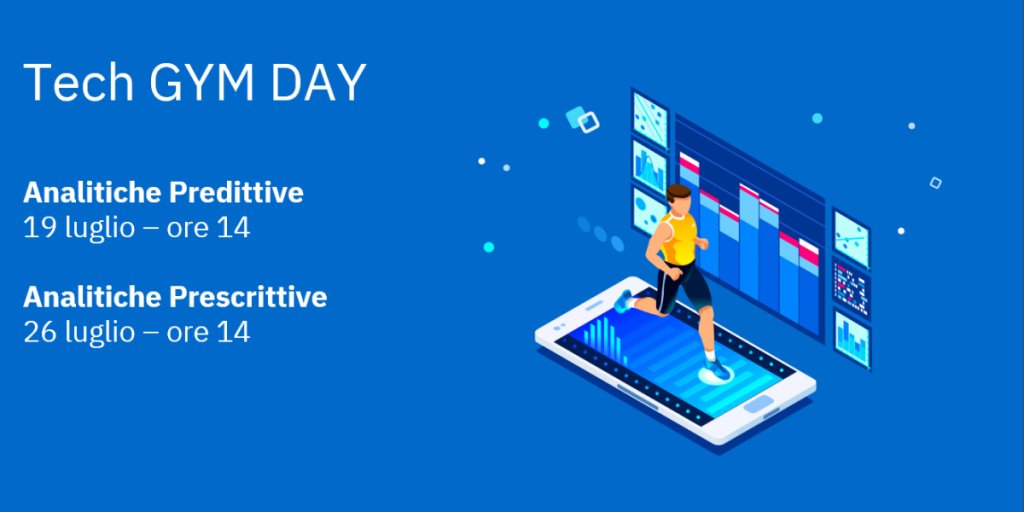 #TechGymDay: la prima palestra tecnologica agli #IBMStudios inizia con “#DataScience Stretching" #IBM
Ti aspettiamo il 19.07 con il primo allenamento Analitiche Predittive e il 26.07 con il secondo allenamento su Analitiche Prescrittive.

Per registrarsi: ibm.co/3qXGLcE