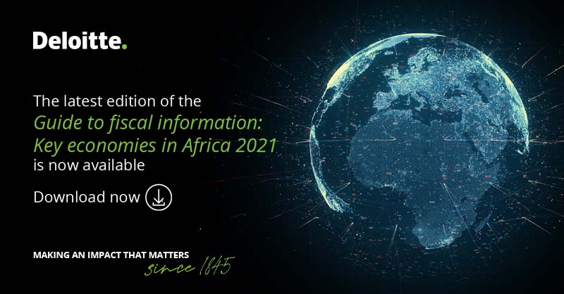 DeloitteSA's tweet image. Doing business in Africa? Get the latest edition of the Guide to fiscal information: Key economies in Africa 2021. Visit deloi.tt/3qOMKAk #AfricaTaxandLegal #DrivingImpactInAfrica #DeloitteAfrica