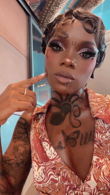 3 pic. Just hear me out. Tattooed Foxy Locksy is cute af right??? ?? IDK if I’ll put a octopus on my