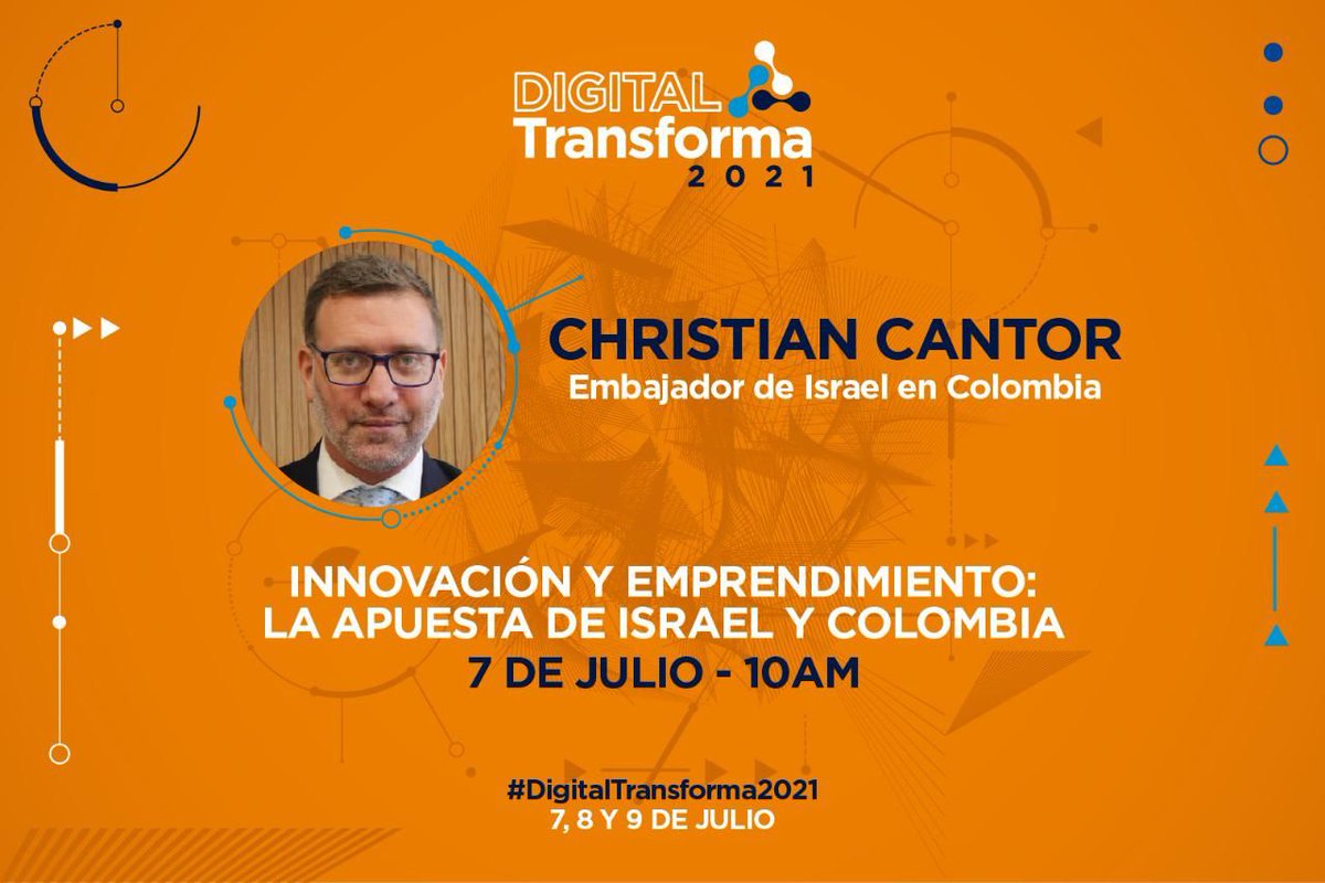 IsraelinCol's tweet image. #Hoy | Conéctate con la charla del embajador @ChrisMCantor en #DigitalTransforma de @GrandesGeniosU.

⏰ 10 am
📲 youtu.be/2lpg8AeB1NE

¡Te esperamos!