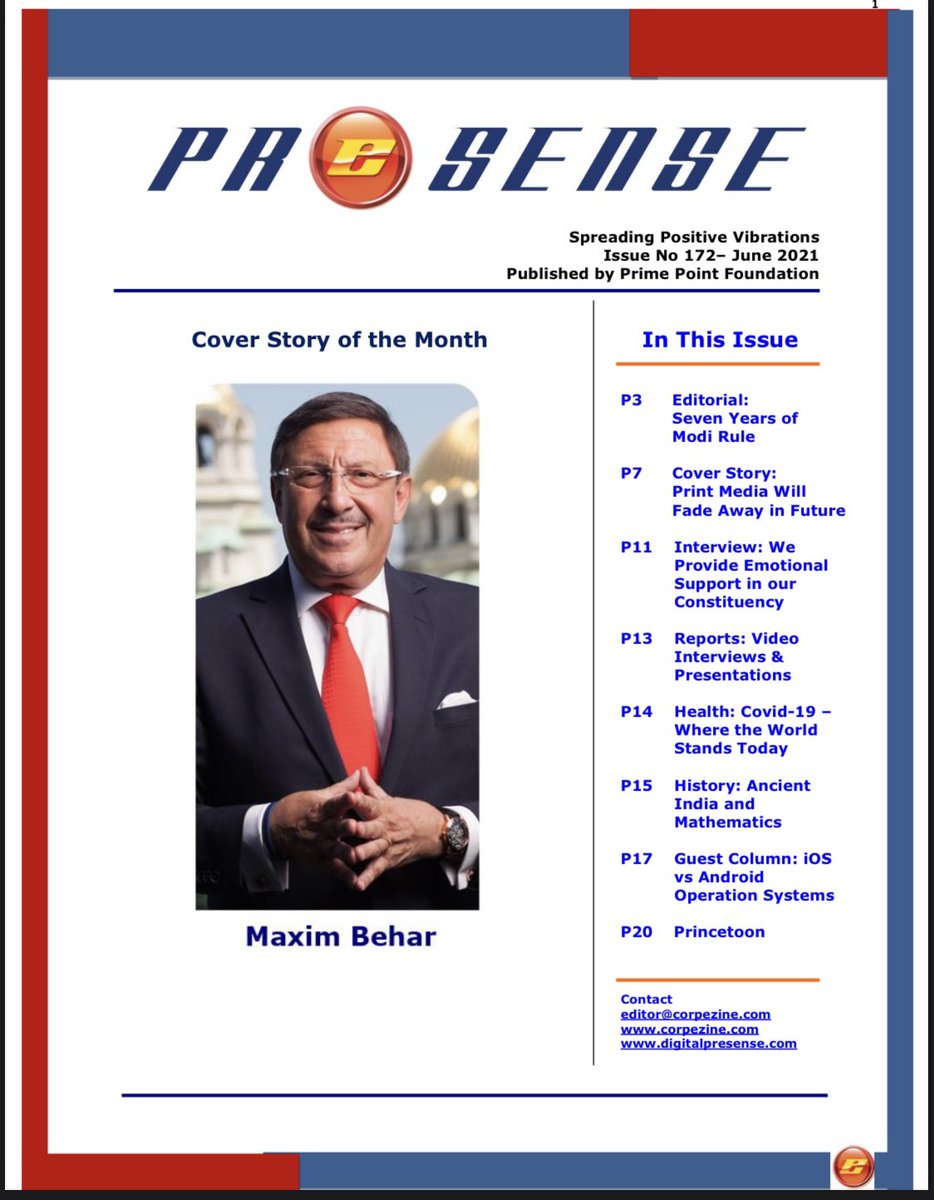 srisriniii's tweet image. My very #firstarticle got published by India’s First National #eMagazine, PreSense. Please take some time to read and review my article. Secured Link : prpoint.com/ezine/presense…

Thank you @prpoint sir for inspiring me now and then.