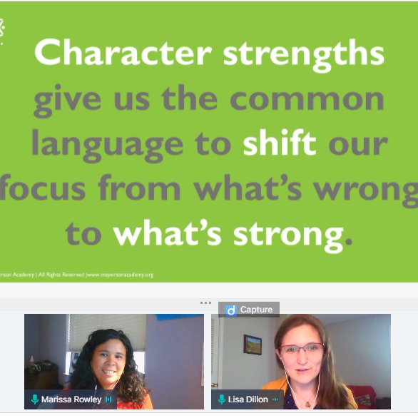 LTOchs's tweet photo. Great session today w/Marissa Rowley, Lisa Dillon - Leveraging Strengths. Character Strengths are a Lever to promote DEI @srebeducation #SREBsummer #TLCStrong @VIAstrengths @caselorg @MayersonAcademy @SEL4US https://t.co/OoWhQbJNkG
