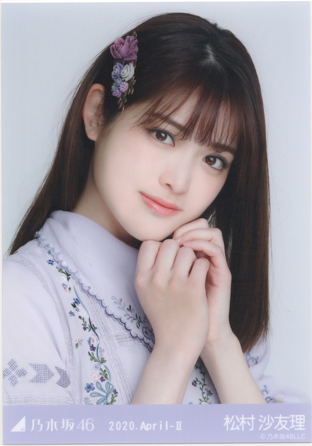 松村沙友理 ヨリ くど 乃木坂46 生写真 白ニット