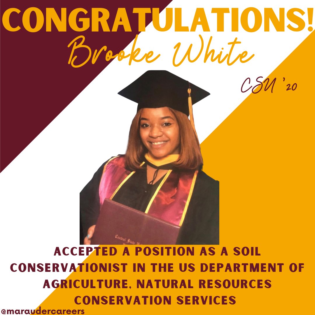 MarauderCCED's tweet photo. Congratulations, Brooke!⁠
⁠
Class of 2020 is still making us proud!⁠
⁠
#CSU20 https://t.co/SNNFuWhB1R