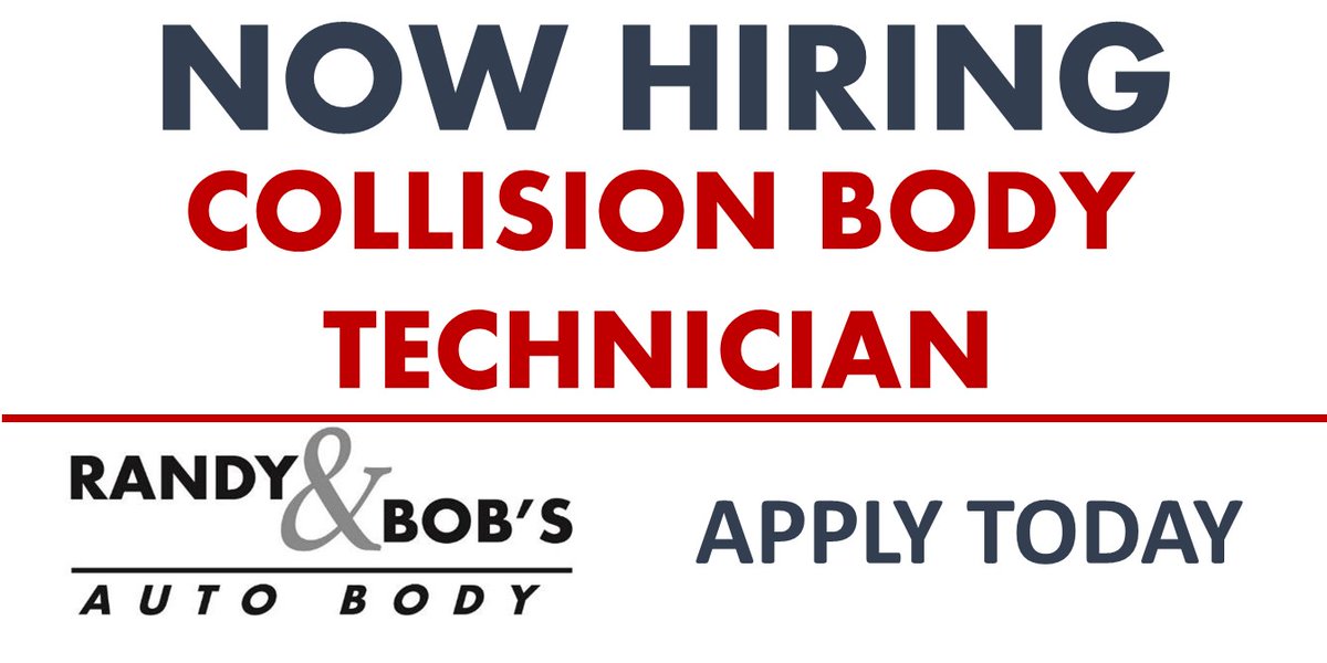 Do you know someone in the collision repair industry that is looking to advance their career? Please pass along our info! We are BUSY and looking to hire multiple team members
Apply now at randyandbobs.com/careers
#nowhiring #collisionrepair #butlerpa #hiring