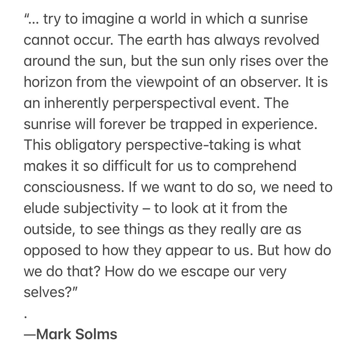 yasseraddabbagh's tweet photo. Today’s #QuoteOfTheDay is by psychoanalyst, neuropsychologist and a founder of the neuropsychoanalysis movement #MarkSolms (@Mark_Solms) from the introduction of his wonderful book on the nature of consciousness: #TheHiddenSpring
(Link to the book:
https://t.co/ffSps4wXwD ) https://t.co/zY10hDeHdC