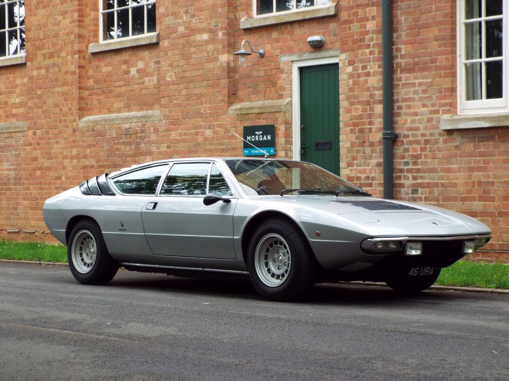 For those not watching football here is a Lamborghini Urraco spotted <a href="/BicesterH/">Bicester Heritage</a> today.