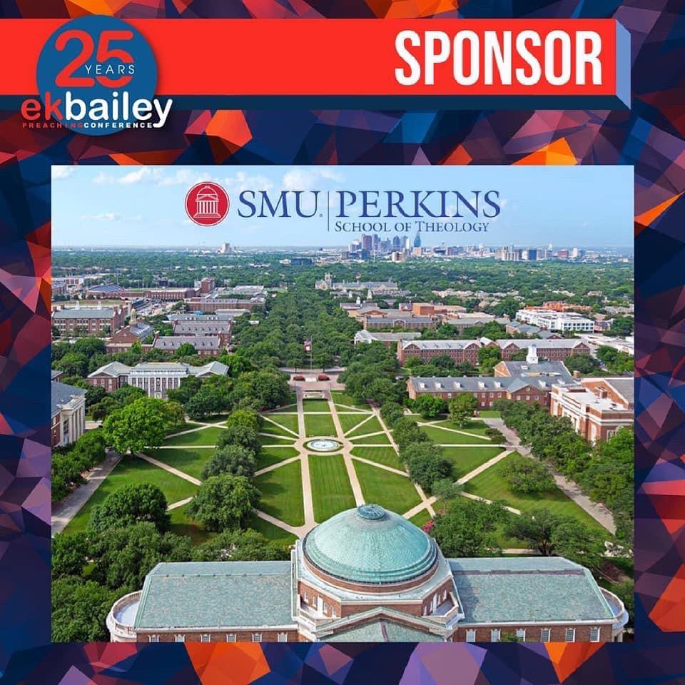 PerkinsSMU's tweet image. You still have time to stop by the SMU Perkins table at the E.K. Bailey Preaching Conference! Caleb Palmer, Thomas Hayden Garner and Perkins students are available to assist you with applying or helping to answer questions in your process of connecting, exploring and discerning.