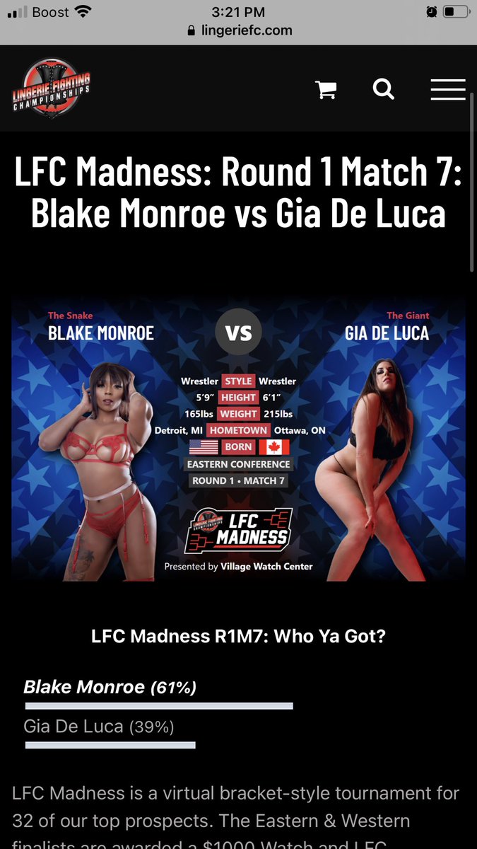 lingeriefc.com/news/lfc-madne… 

Did you say HOT CHICKS WRESTLING in LINGERIE?!! Yes, help me get in the ring by voting for me at the link above 🔝