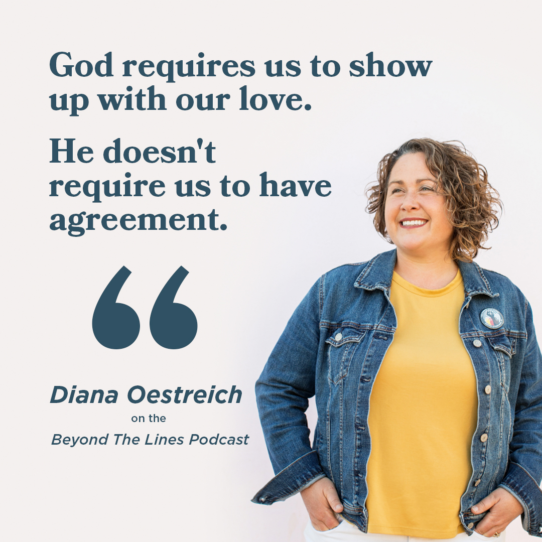 Just because you disagree with someone, doesn't mean that you can't love them. Us versus them is a false choice.

Listen to the full episode with Diana Oestreich now on Youtube (youtu.be/uoLiX2l8UW4) or wherever you listen to podcasts (centralaz.com/beyond-the-lin…) #BeyondTheLines