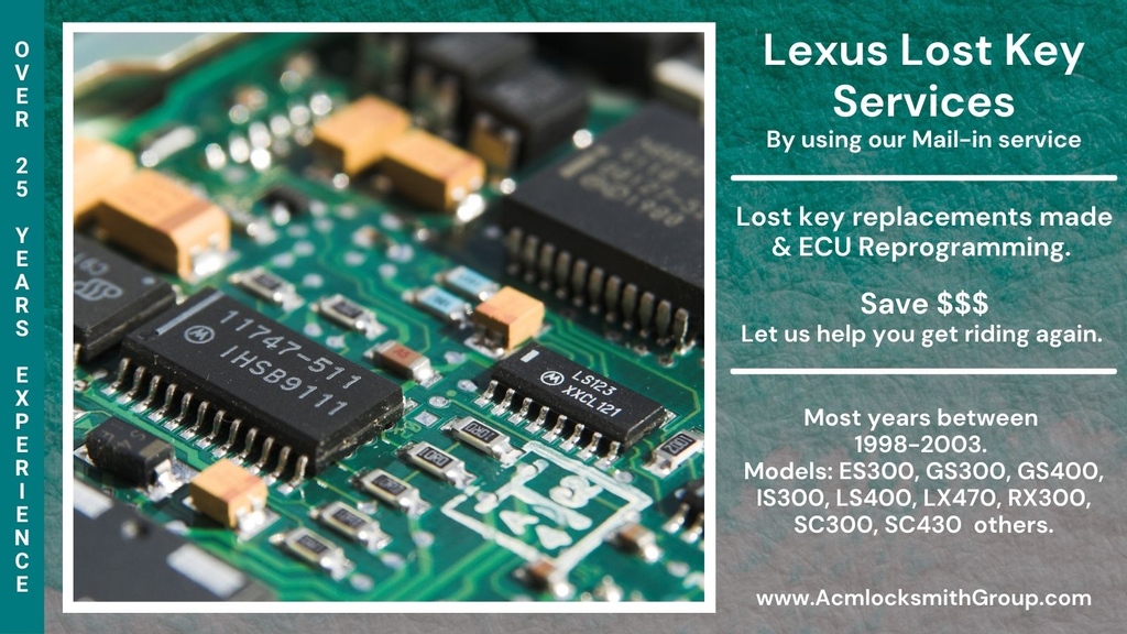 AcmLocksmithGrp's tweet photo. 😃 Lexus/Toyota Key Lost Services! 
We can re-program your ECU with new keys.
Save $$$. 24-72 Hrs Turnaround.

Let us help you get back riding again.

https://t.co/N1ATTQz7a0
https://t.co/NaFWxyoEFq (over 500 Video's)

#lexus #lexusis #lexuses #lexusgs #lexusls #lexusrx #lexussc https://t.co/Z94a0c0mOs