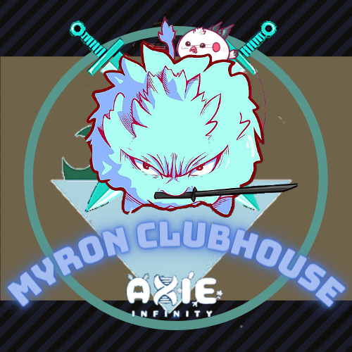 JaredDelMonte1's tweet image. This is my entry for Myron Blubhouse Logo Contest ♥️ 
@CryptoChencho  @ClubhouseMyron 
 ♥️
#logogogowithpollito 
#MyronClubhouse
#AxieInfinity