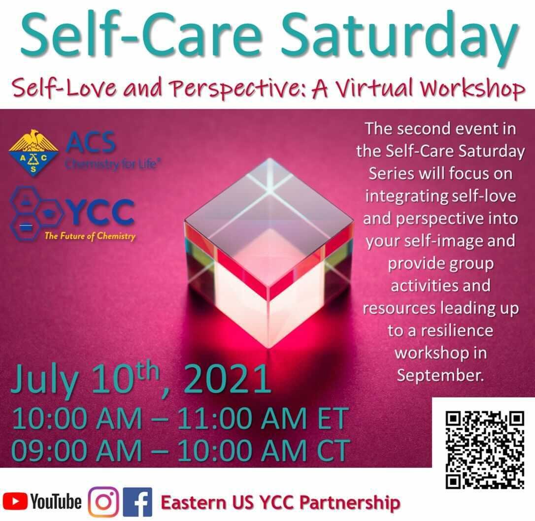 CT Valley Section Younger Chemists Committee (@cvs_ycc) on Twitter photo Another <a href="/EUS_YCC/">Younger Chemist Committee (YCC)</a> event this Saturday July 10 at 10AM ET "Self Love and Perspective: A Virtual Workshop"
Registration: us02web.zoom.us/meeting/regist…
#chemtwitter #MentalHealthAwareness Another <a href="/EUS_YCC/">Younger Chemist Committee (YCC)</a> event this Saturday July 10 at 10AM ET "Self Love and Perspective: A Virtual Workshop"
Registration: us02web.zoom.us/meeting/regist…
#chemtwitter #MentalHealthAwareness