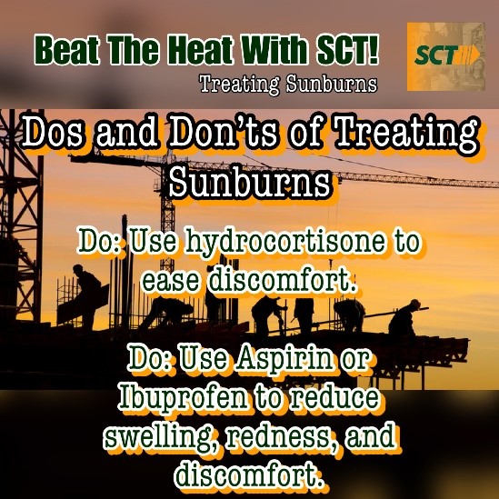 SafetyControls1's tweet image. Beat The Heat With SCT! Your guide to sunburns.