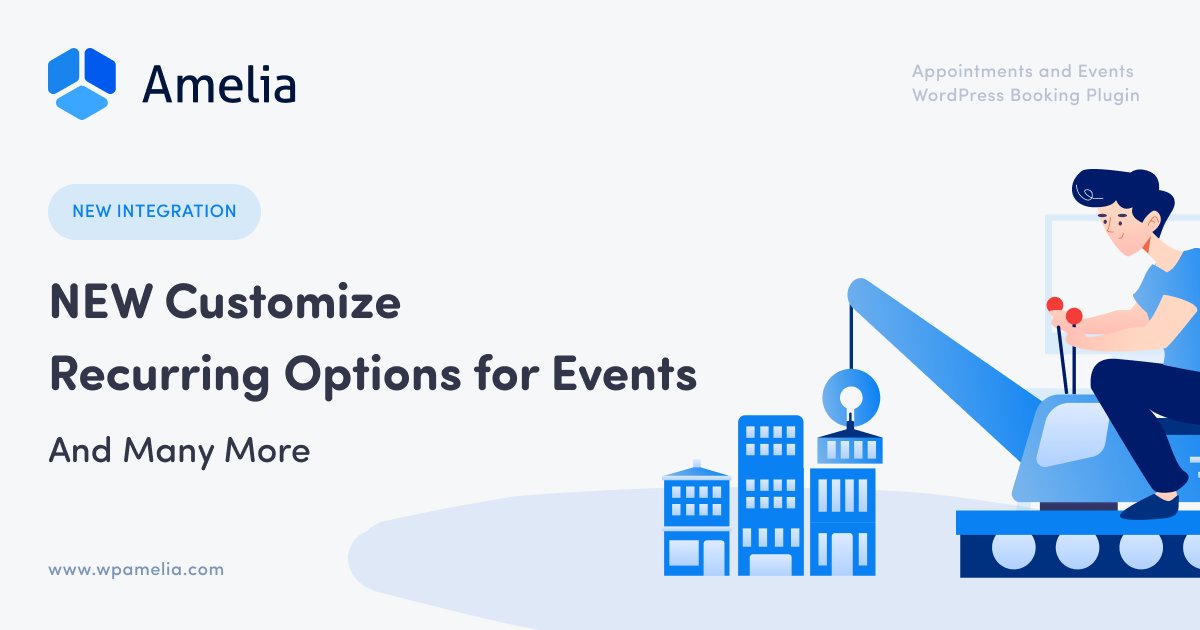WPAmeliaBooking's tweet photo. ๐ The new update is here ๐
The 4.0 version gives you the option to entirely customize the three most popular booking forms. And many more!
https://t.co/RtXmMTznez
#wpamelia_plugin
#WordPress
#wordpresswebiste
#designtips
#webdeveloper
#webdevelopment
#webdesign
#plugin https://t.co/ROy9fRXdpg