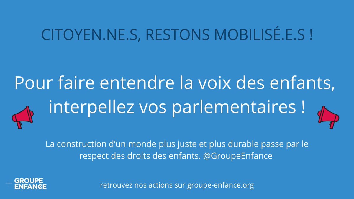 GroupeEnfance's tweet image. Mobilisez-vous pour faire entendre la voix des enfants ! #GroupeEnfance #HLPF #FPHN