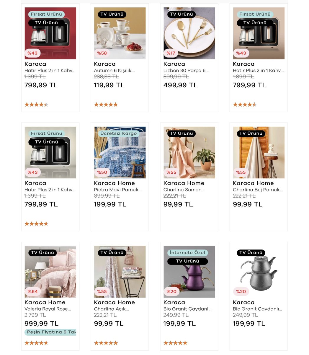 Karaca İndirim Fırsatları K
onelink.to/indirimbull
İlan detayları linkte 👍 
İndirim Kategorisi: #Ev_Yaşam_Dekorasyon #Mutfak
#bıçak #çatal #çeyiz #granittencere #kahve_makinesi #Karaca #servis #sunum #indirim #alışveriş #indirimbul #kampanya #ucuz