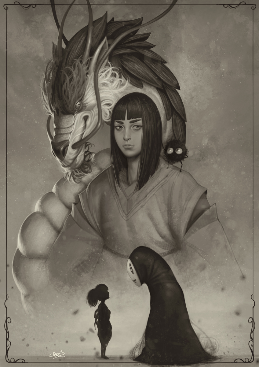 AnymaChris's tweet image. ~spirited away  #animefanart #AnimeArt #AnimeLegends #illustration #sketch #StudioGhibli