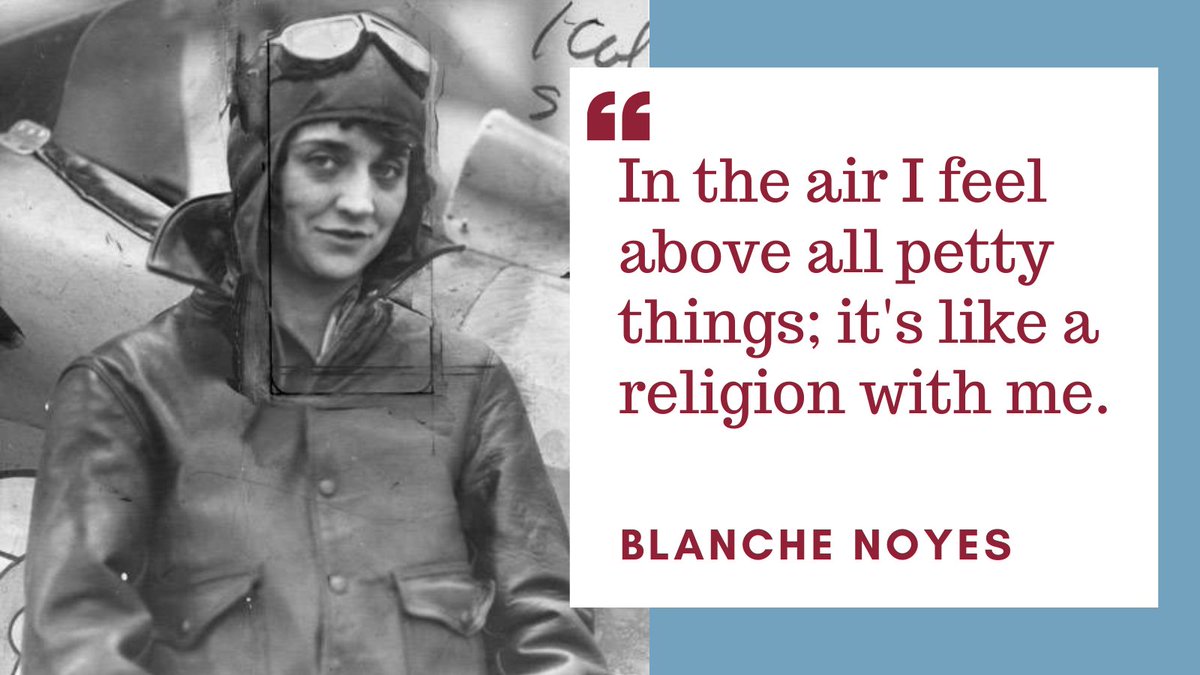 operakansas's tweet photo. #WednesdayWisdom from Blanche Noyes, #aviation pioneer and one half of our leading ladies in our new #opera STAGGERWING by @DeSpanishMusic &amp; @singinganagram! https://t.co/nIQvJFV83I