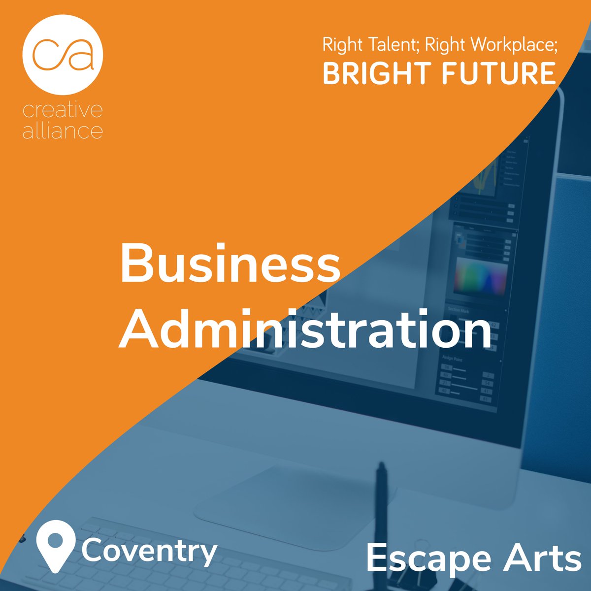 Are you looking to begin your career in #BusinessAdministration? <a href="/Escape_Arts/">Escape Arts</a> are offering the opportunity to gain a wide range of transferable skills and a strong foundation of experience through a Business Admin #Apprenticeship. Apply now👇
bit.ly/3oKGQiG