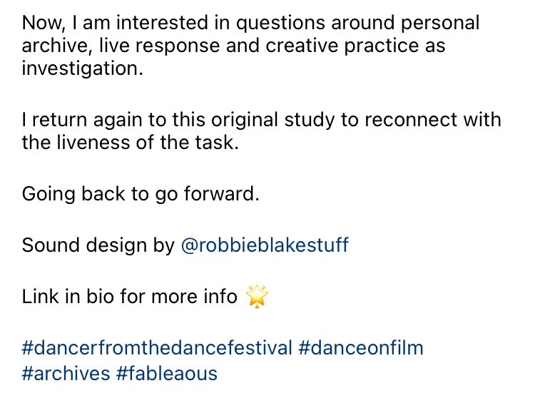 goshtastic's tweet photo. Pleased as punch that #DontAnticipateTheEnding has legit generated some new ways of working for @JessieK_dance! Watch her in action at 7.30pm at #DancerFromTheDanceFest tonight! https://t.co/Jhk5BriIpj