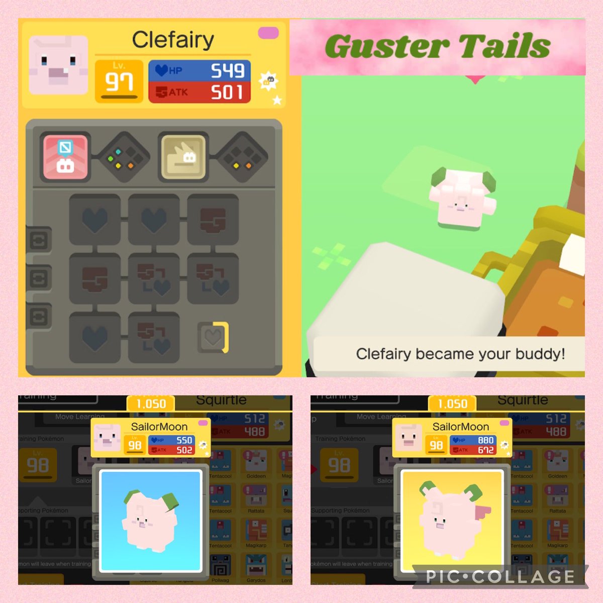 GusterTails's tweet photo. My 120th shiny in Pokémon Quest!✨🌙
#PokemonQuest #NintendoSwitch #ShinyPokemon #Shiny #ShinyClefairy #ShinyClefable https://t.co/4guKOHejWQ