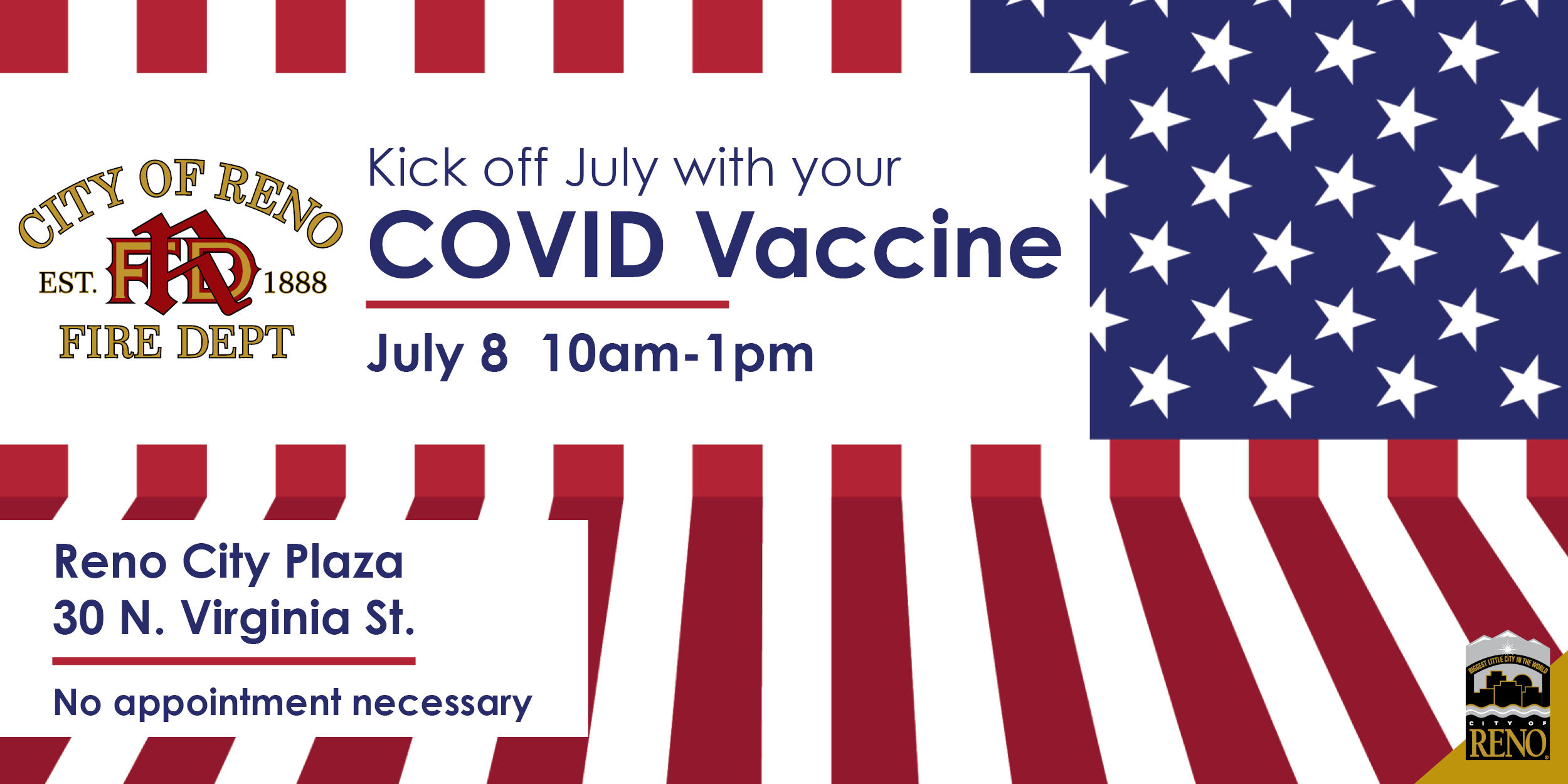City Of Reno Tomorrow Renofiredept Will Host A Covid 19 Vaccination Clinic On The City Plaza From 10 A M To 1 P M Reminder Vaxnevadadays 8 Weeks Of Giveaways Totaling 5 Million