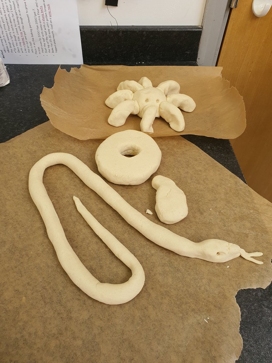 Salt dough creations done by me and Mrs Slynes. I bet you don't know which ones are mine 😏😉😁