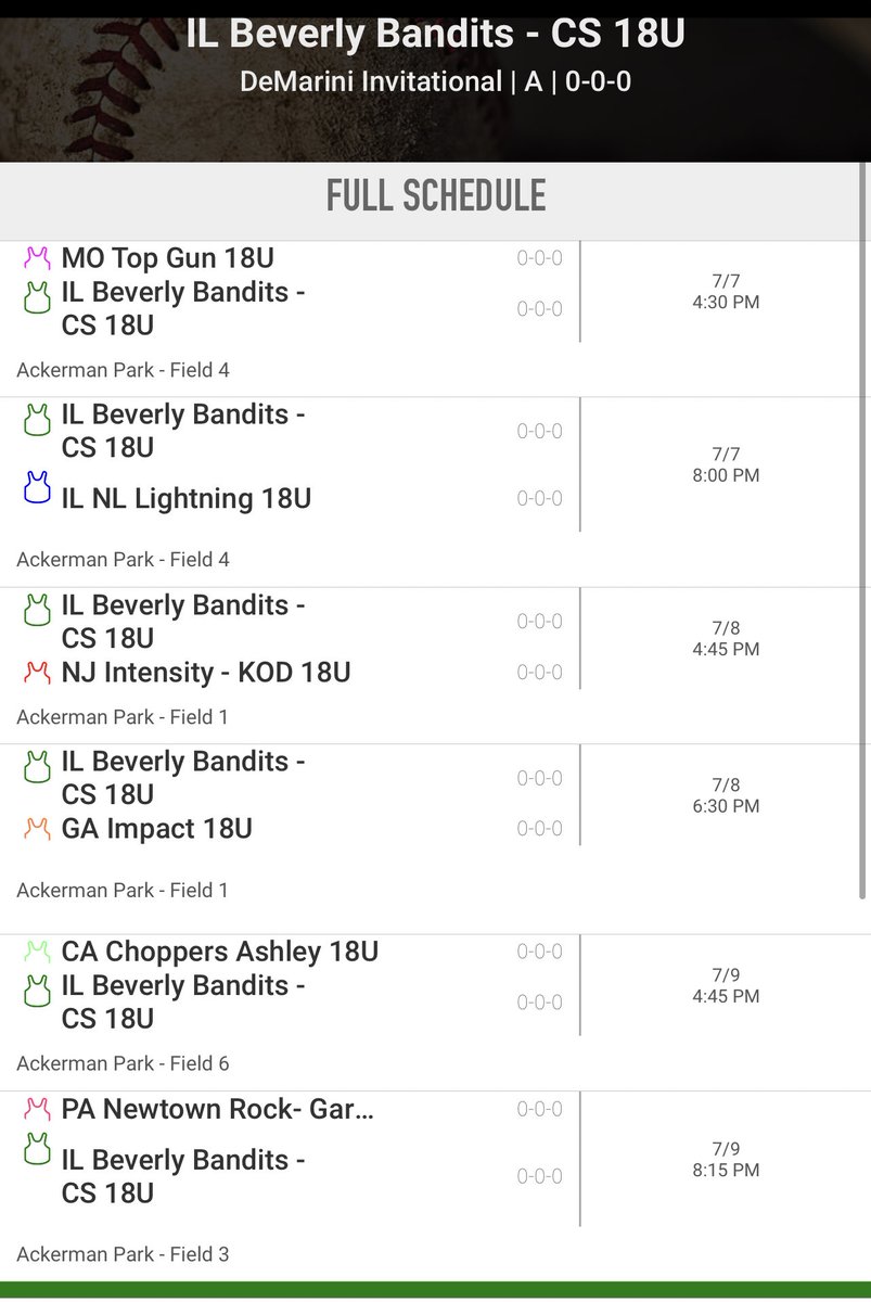BanditsPremier's tweet photo. Here is our schedule for the @DeMariniInvite this week! Hope to see you all there #VLB https://t.co/naX4Q4LRPE