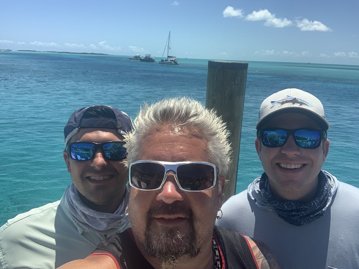 GuyFieri's tweet photo. Oldest selfie on my phone vs. the newest one https://t.co/Kn61xHRfem