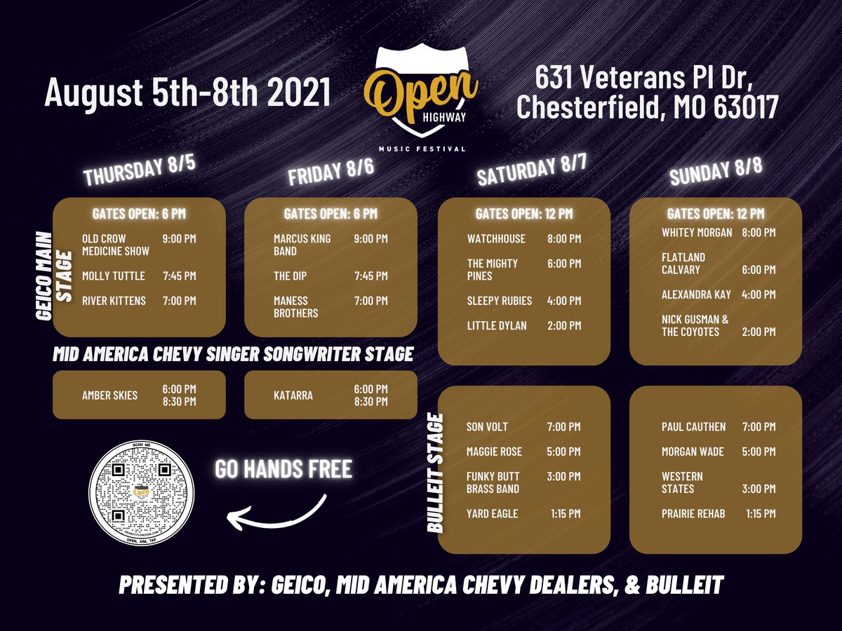 Here is the official schedule of OHMF 2021 🙌 Plan out your weekend and don't miss a beat of your favorite artists!