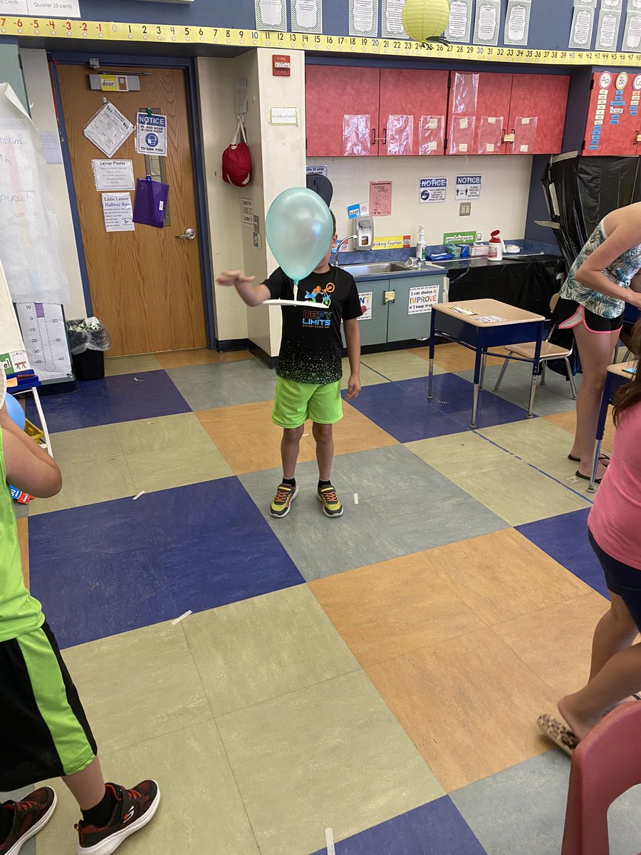 SKeiser_Edu's tweet photo. I was thrilled to see @GibboneyRebecca join us for our STEM activity today! She read Rosie Revere, Engineer and we worked on building hovercrafts. The students loved the activity and I was pleased with the participation from my class😊 https://t.co/ZO8EU2Typf