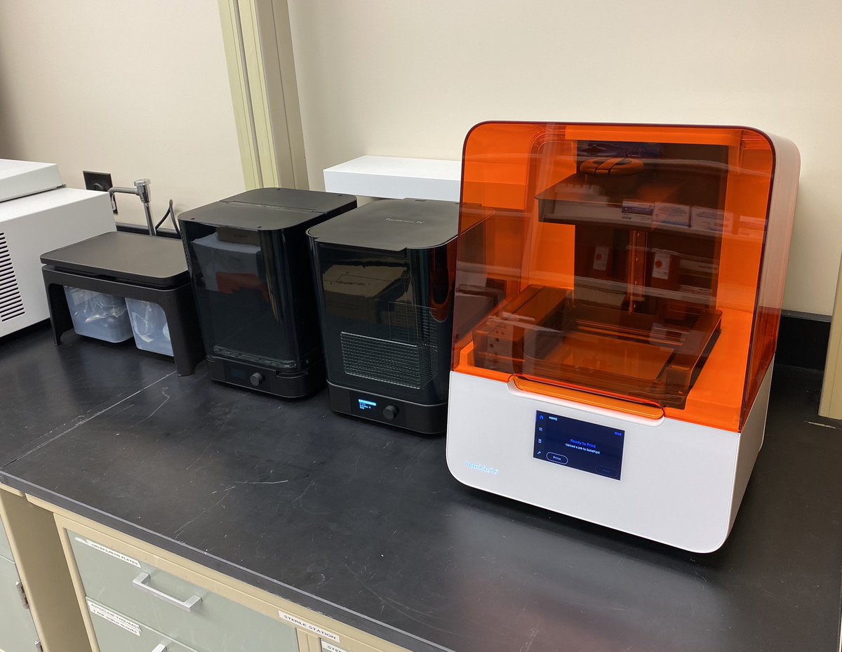 Finished setting up our new <a href="/formlabs/">Formlabs</a>  biocompatible 3D printer with UVA MSSRP student <a href="/alex_wahl10/">Alex Wahl</a>. Prototypes coming soon! <a href="/UVAEngMed/">UVA Center for Engineering in Medicine</a> <a href="/UVA_TCV_Surgery/">UVA Cardiothoracic Surgery</a> <a href="/MedicineUVA/">UVA School of Medicine</a> @adskFusion360 #medtwitter