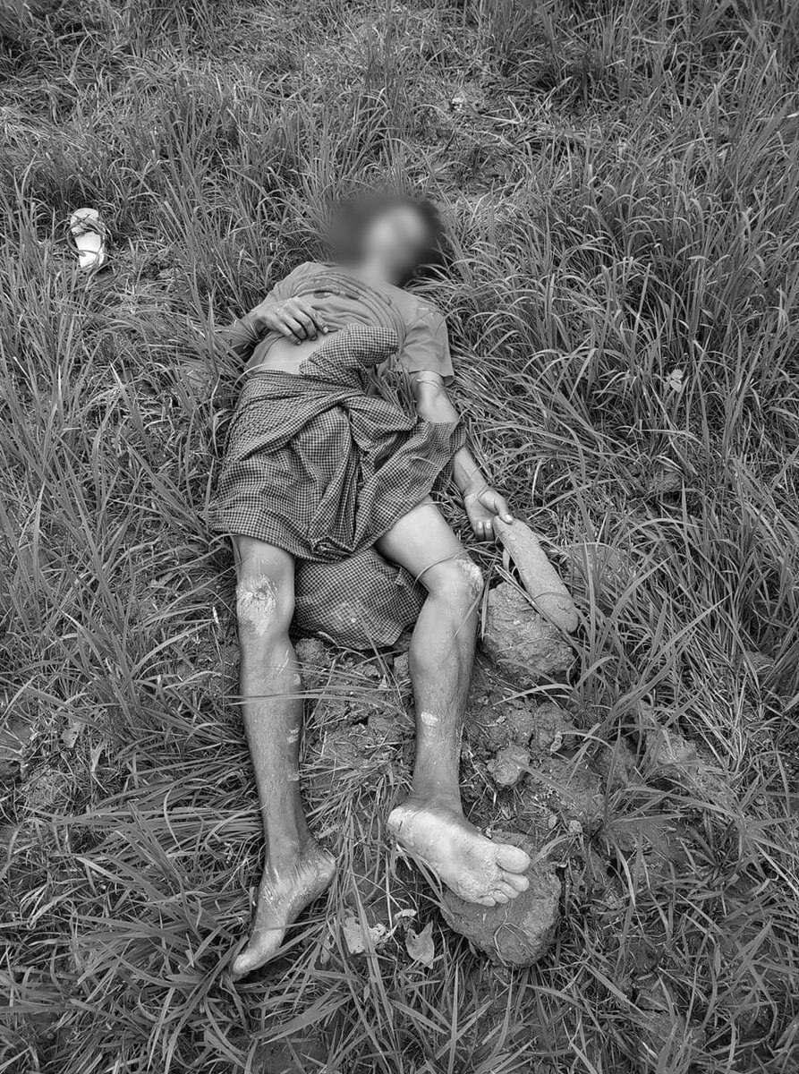 WinMinT29726199's tweet photo. tw // death An innocent carpenter, Ko Aye Min, was brutally shot dead in the head by Junta terrorists after Htomar village was stormed near Kale. #StopTorture #July7Coup #WhatsHappeningInMyanmar #CrimesAgainstHumanity
https://t.co/CC8BDwY9cj
