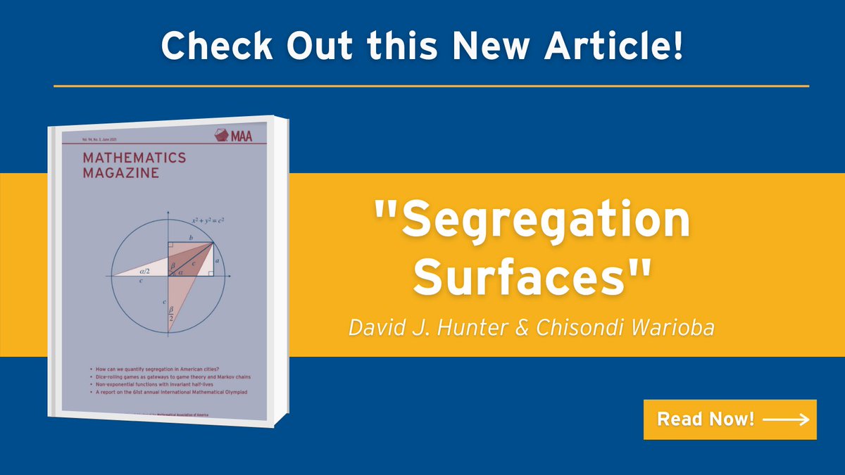 maanow's tweet photo. Check out "Segregation Surfaces" by D. J. Hunter (@dhunterwestmont) and C. Wairoba to learn how they use Bayes theorem and kernel density estimation to summarize population data and propose two new ways to measure urban segregation using calculus: https://t.co/0M42OuwDFV https://t.co/IFgpXxDvFo