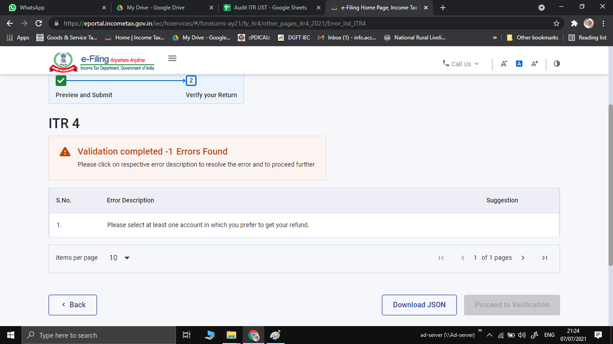 AccountsDunia's tweet photo. dear @IncomeTaxIndia @Infosys update your portal, million professional hours wasting everyday on your new portal. i give list out at least 10 glitches on  portal. 1. not able to delete a bank account added and not able to file ITR because of this. find attached screenshots

1/10 https://t.co/v37Fnj1W9X