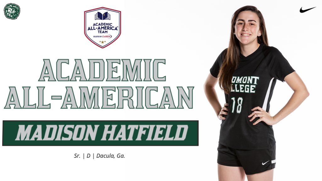 Madison Hatfield joins impressive company as the sixth Lady Lion in women’s soccer program history to earn CoSIDA Academic All-American honors!